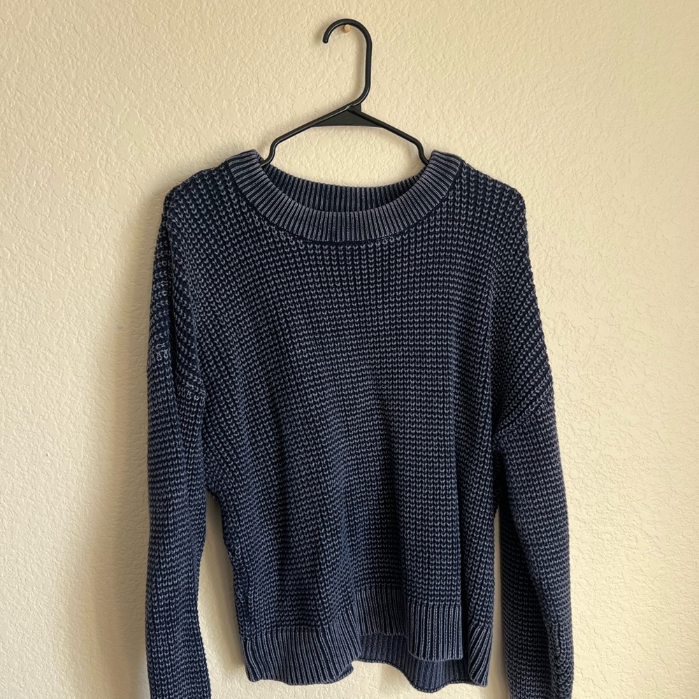 Cozy Blue Knit Sweater